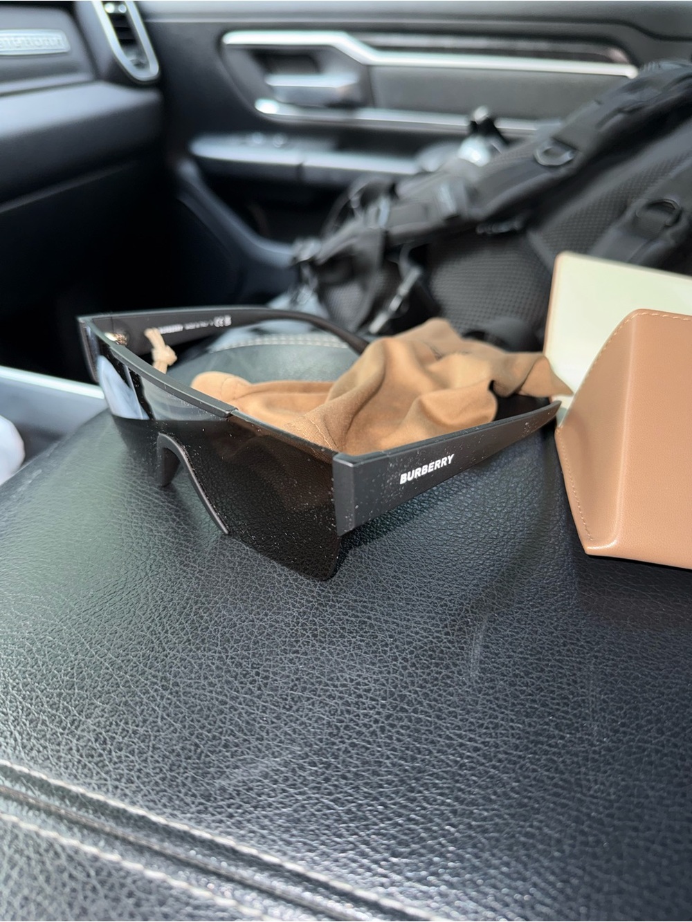 Burberry Black Wrap Shield Sunglasses